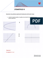 Resolución de problemas de funciones lineales