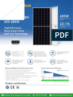 GSM-M12/132H: High Efficiency Mono Solar Panel Half-Cut Technology