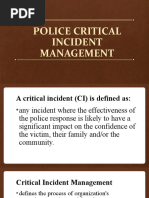 Police Critical Incident Management G 1 4a