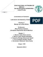 Manipulación de ratas de laboratorio y observación de frotis vaginal