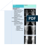 Radiología de artrosis y artritis reumatoide