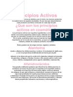 Principales activos cosméticos