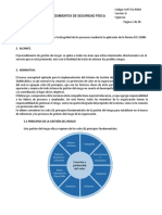 Procedimiento de Gestión Del Riesgo y Seguridad Física