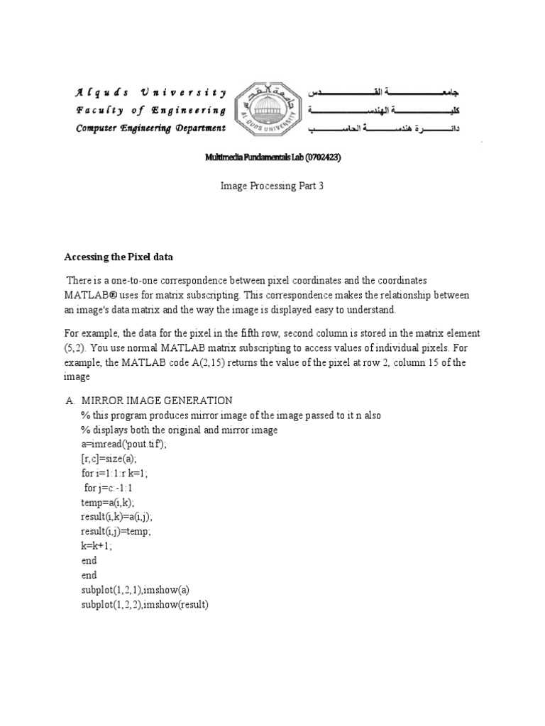 Image Processing Algorithms C