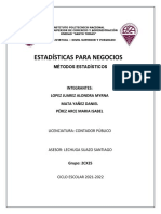 Estadísticas para Negocios: Métodos Estadísticos