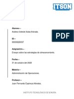 Ensayo Estrategias de Almacenamiento