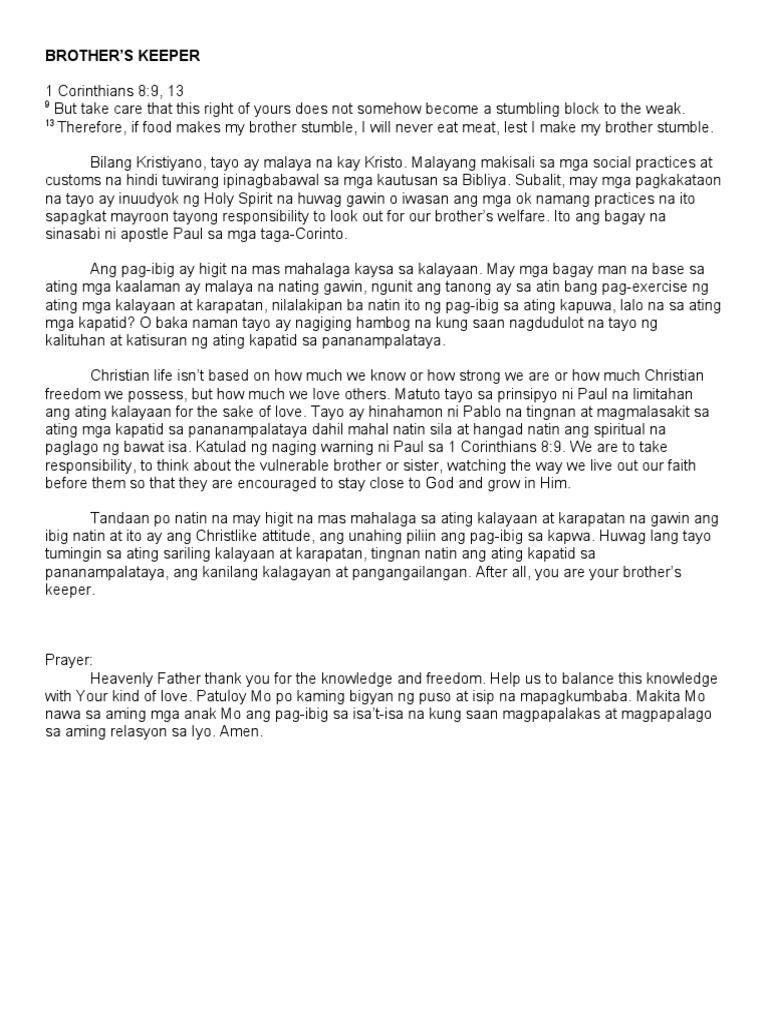 Brother's Keeper PDF