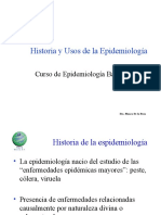 Historia y Usos de La Epidemiología1