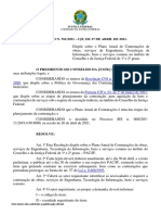 Res 701-2021-CJF (Plano Anual de Contratações Públicas)