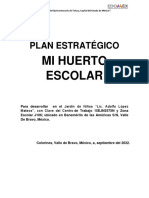 PLAN ESTRATEGICO HUERTO ESCOLAR Lic. Adolfo Lopez Mateos