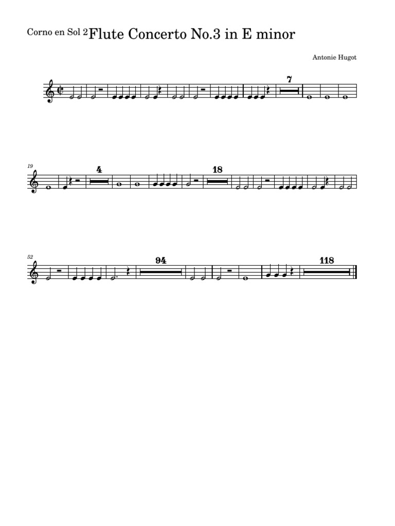 Flute Concerto NoCorno en Sol 2 PDF