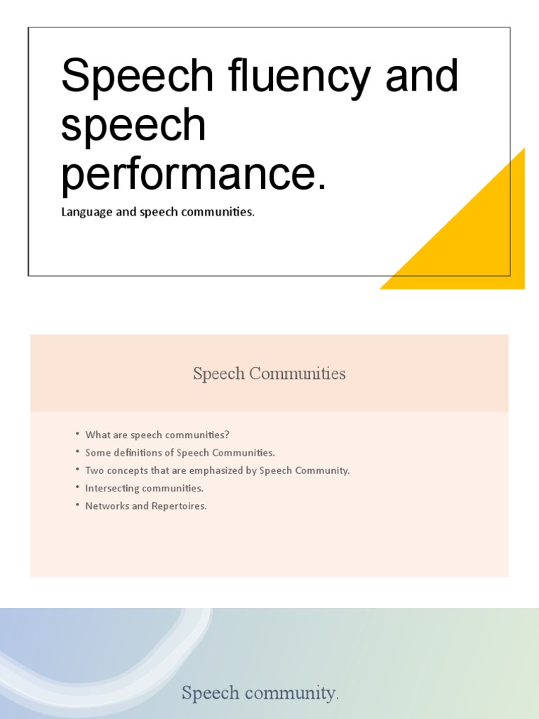 Speech Communities and Repertoires | PDF | Linguistics | Speech