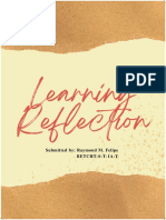 Learning Reflection