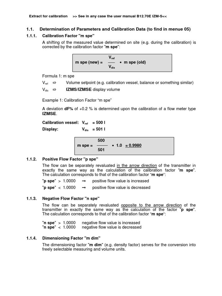 Manual Calibracion Medidor Diesel 1 PDF Calibration Volume