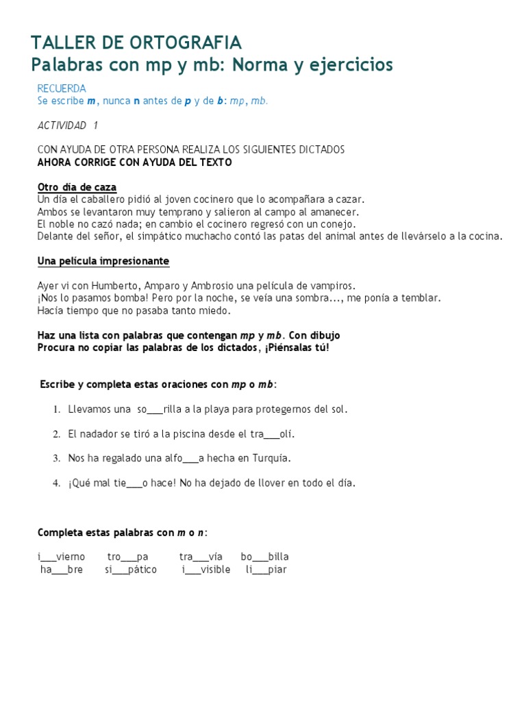 Ortografia MP MB | PDF