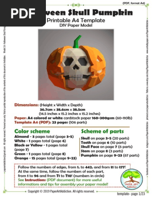 Calavera Calabaza Decoracion