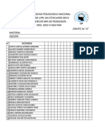 Listas Pedagogia Asis 22-II 3a