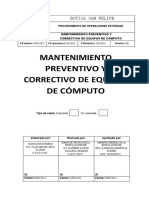 Poe-Bsf-014-001 Mantenimiento Preventivo de Equipos de Cómputo