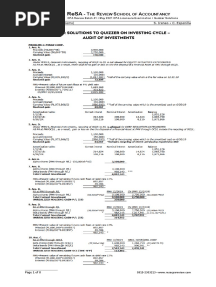 Ap-600S: Solutions To Quizzer On Investing Cycle - Audit of Investments