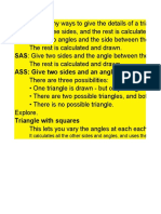 Sine, Cosine and Area Rules