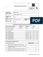 Supplier Document Front Sheet: NG01019748 Alderley Systems Limited