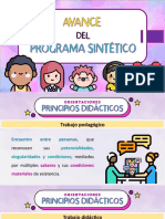 Avance Del Programa Sintético