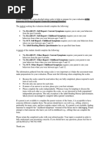 BAARS-IV Coversheet To Include