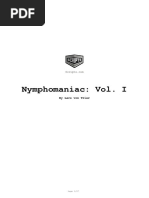 Nymphomaniac: Vol. I: by Lars Von Trier