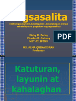 MST Report Pagsasalita