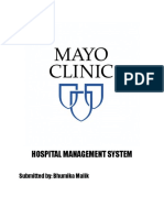CBAP Project 2 - Hospital Management System For The Mayo Clinic
