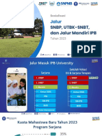 Sosialisasi SNPMB Dan Jalur Mandiri IPB 2023