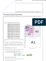 Dimensions of A Paper Sizes - A0, A1, A2, A3, A4, A5, A6, A7, A8, A9, A10 - in Inches & MM