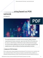 Wireless Bearing Based On PON Network - Telecom Review Asia Pacific