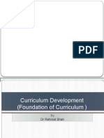 Lecture Foundations of Curriculum Development 8 2 23