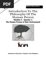 Module 4 Introphilo q1 Mod4 The Human Person in Their Environment