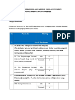 Form Self Assessment Dan Indikator Baseline RS Pengampuan DM