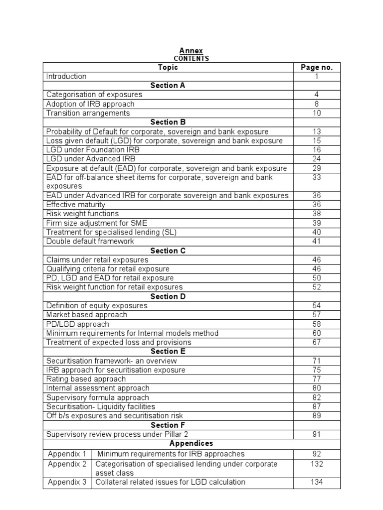 IRB Approach for Credit Risk Capital | PDF | Credit Risk | Business Law