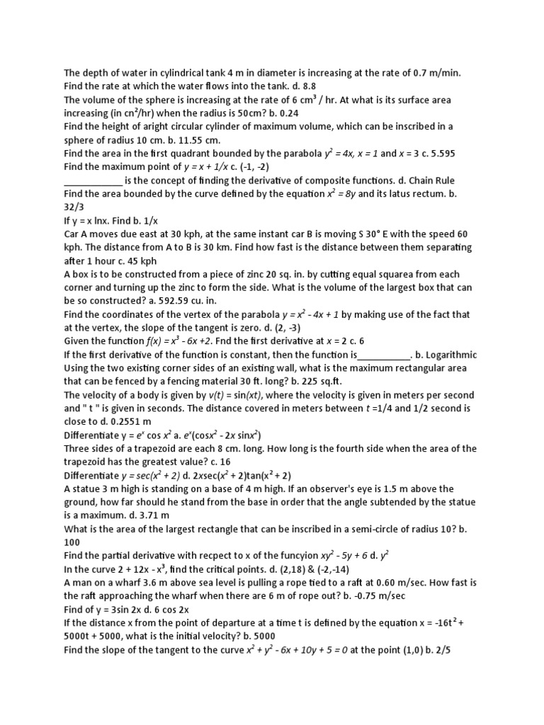 Calc Copy Paste | PDF | Area | Sphere