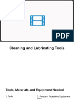 Performance Task in Cleaning and Lubricating Tools