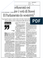 Casini:"Berlusconi osi senza subire i veti di Bossi. Il Parlamento lo sosterrà" - La Stampa del 22.08.11