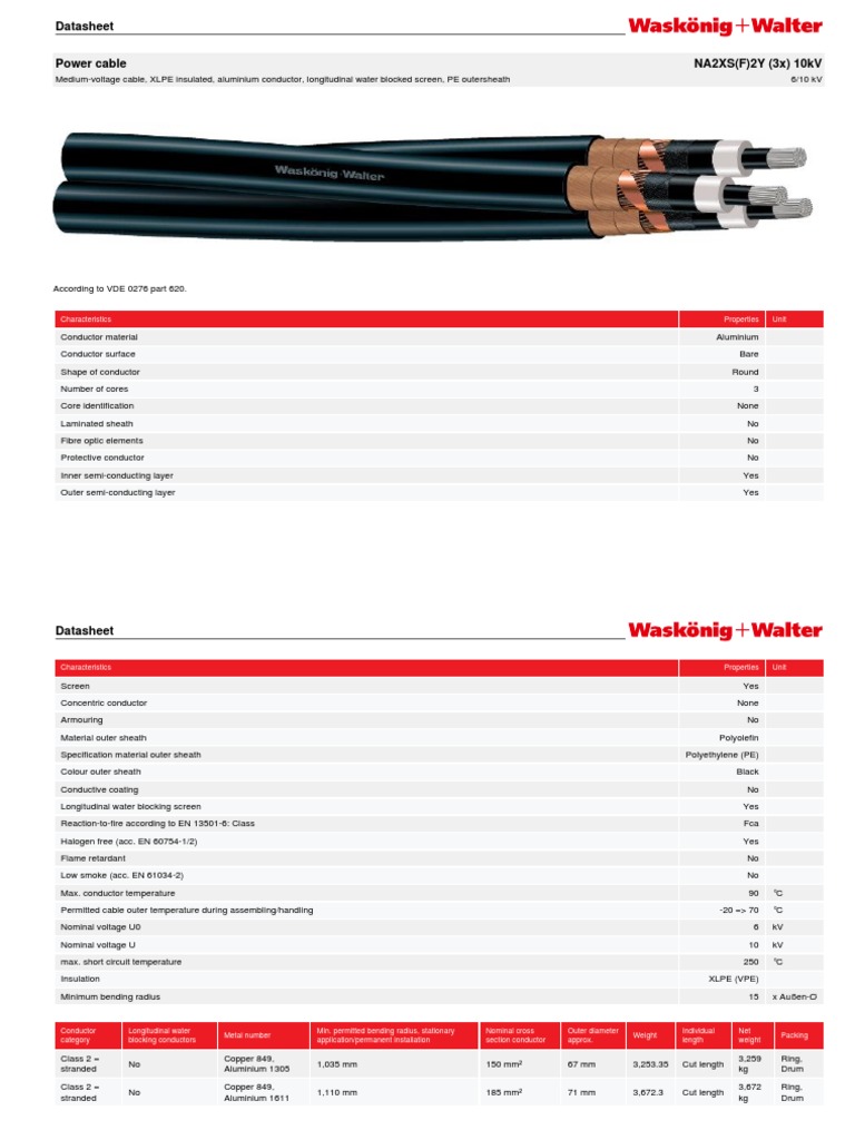 Na2xsf2y 3x 10kv en | PDF | Electrical Conductor | Insulator (Electricity)