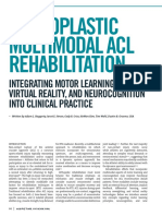 Neuroplastic Multimodal Acl Rehabilitation