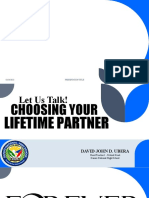 Choosing Your Lifetime Partner