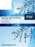 Welcome Tea Tax Presentation