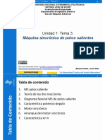 Unidad 1 Tema 3 Maquina Sincrónica de Polos Saliente