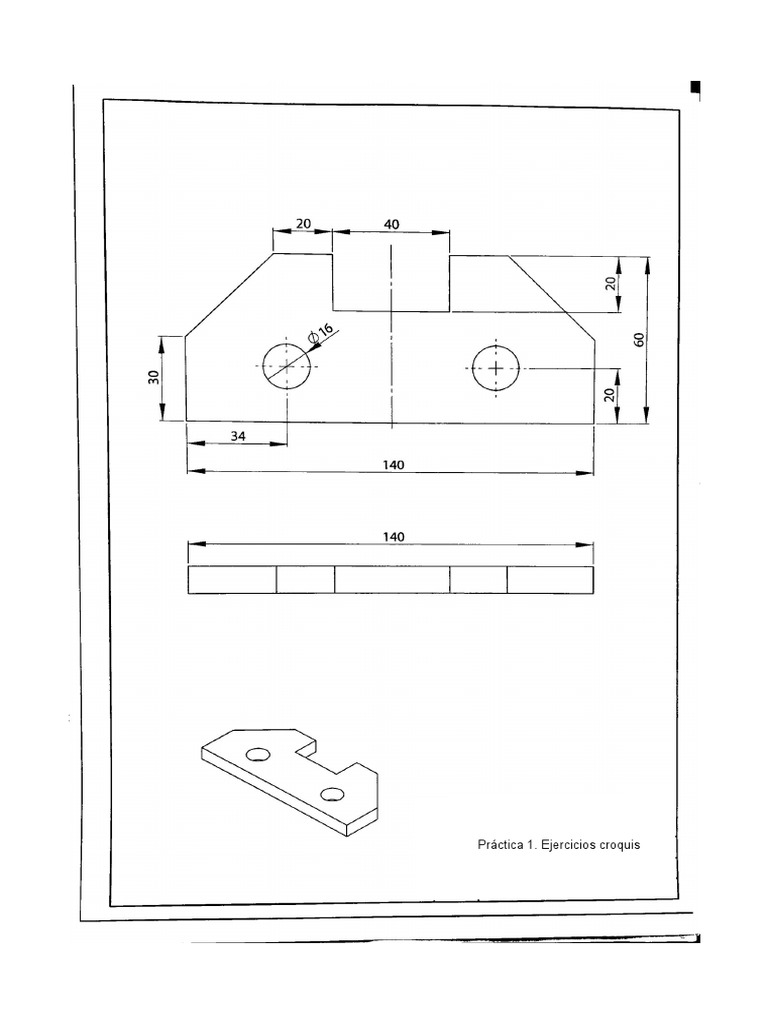 Ejercicios de Croquis Prácticos | PDF | Métodos y materiales de ...