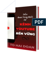 Điều Quan Trọng Nhất Để Có Một Kênh Youtube Bền Vững