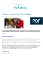 Volunteers - Identify Your Schools' Needs - Reading Rockets