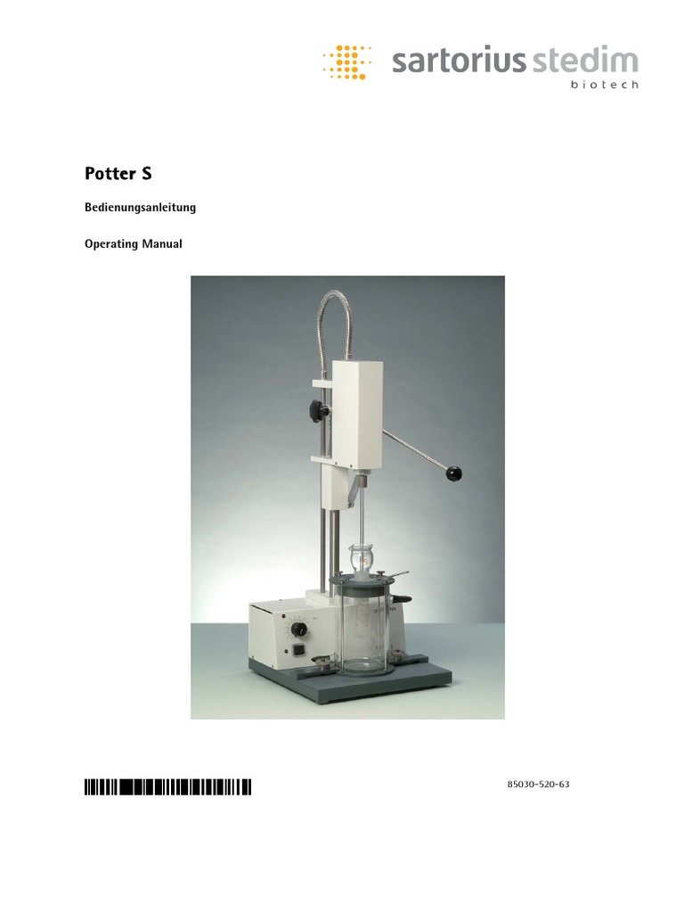 Sartorius Stedim Potter S | PDF