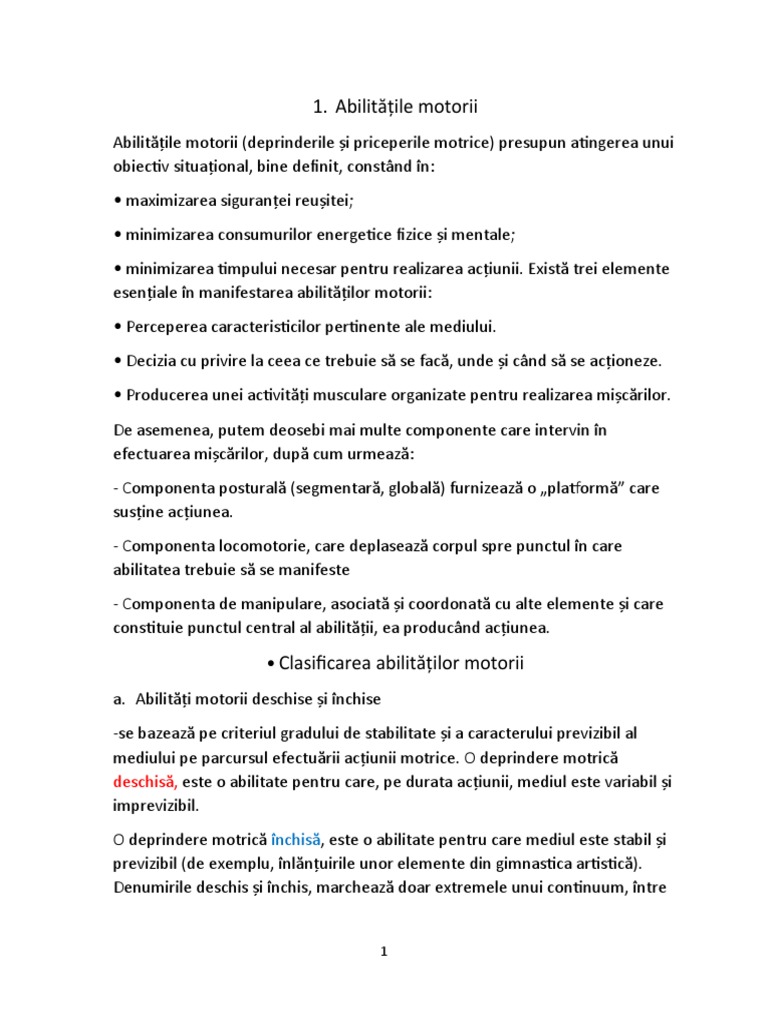 Teoria Invatarii Motrice | PDF
